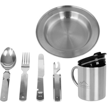 Набір туристичного посуду 8 предметів normani