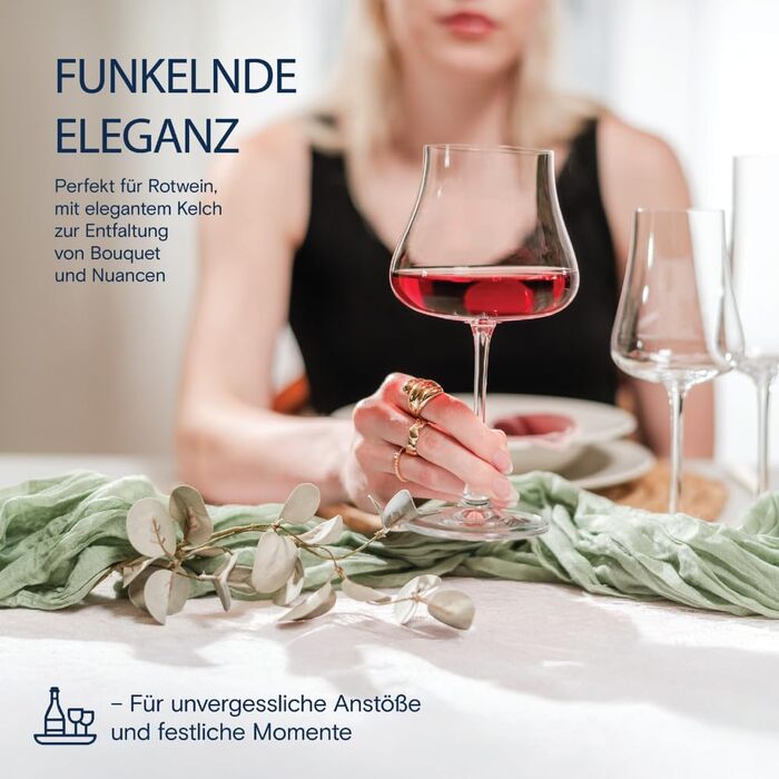 Набір з 6 келихів для вина 580 мл BOHEMIA CZECH REPUBLIC