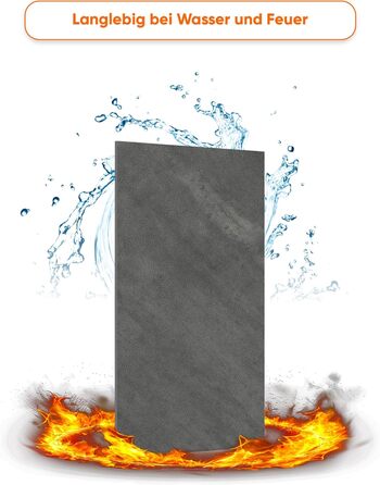 Стінові панелі IZODEKOR під мармур 60x120 см Панель для кухонного фартуха ПВХ-облицювання стін для кухні, ванної кімнати Бризкозахисна плівка для кухні Водонепроникна та термостійка (4 панелі 4 монтажних клею, залізна ручка)