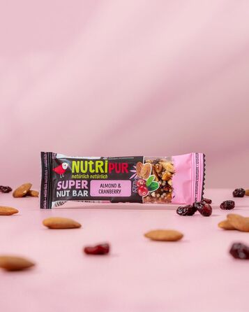 Горіхові батончики 16 х 35 г журавлина NutriPur