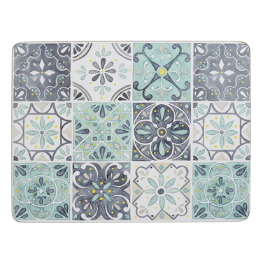 Набор пробковых подставок под тарелки CreativeTops Green Tile, 30 x 23 см, 6 шт.