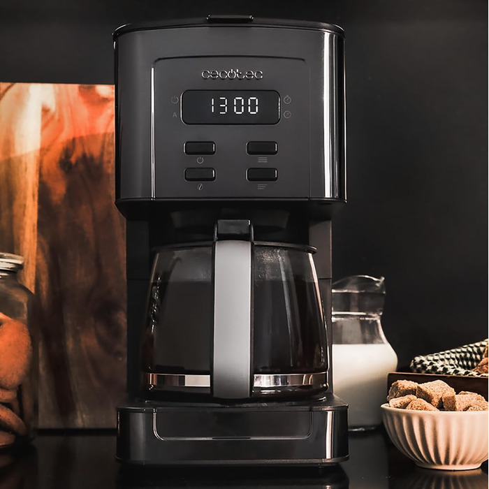 Кофеварка капельная 800 Вт, 1,3 л черная Coffee 56 Time Cecotec