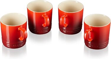 Набор из 4 кружек 350 мл, вишнево-красный Le Creuset