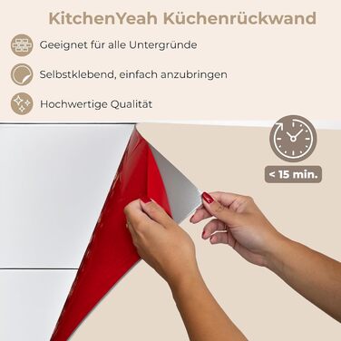 Кухонний фартух 60x250 см, самоклеючий фартух, кухонний фартух, кухонний фасад, самоклеючі кухонні фартухи - Осінь (Бежевий - Однотонний, 80 x 200 см)