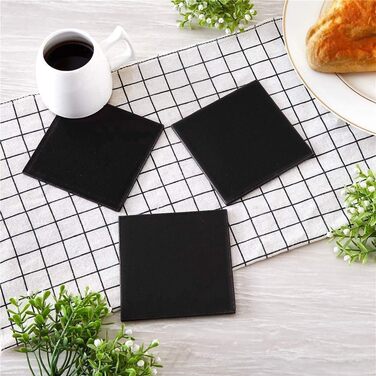 Набір підставок для напоїв із 6 штук з екошкіри RICHSUM