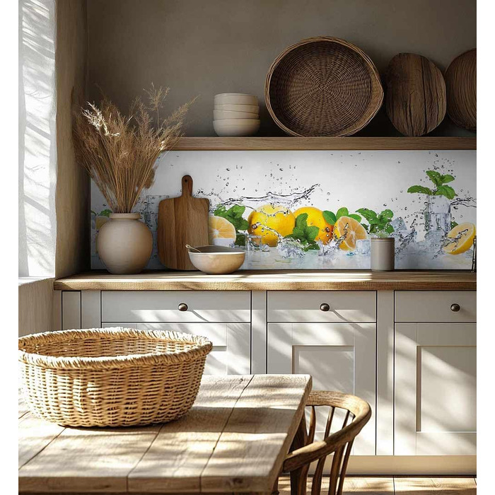 Самоклеючий кухонний фартух - матовий, преміальна бризкозахисна плівка 0,4 мм як доступна альтернатива склу, легке встановлення та очищення - висота 60 см - Дизайн Світло-сірий мармур 180 x 60 см (Жовтий - білий, Ш 280 см x В 60 см, 0,2 мм)