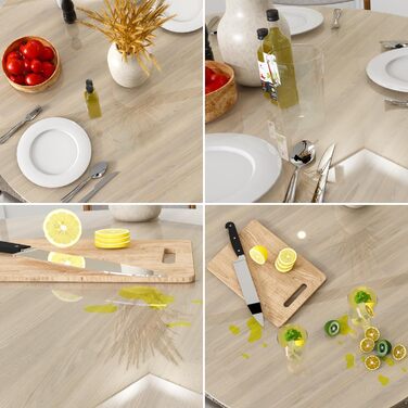 Скатерть прозрачная и водонепроницаемая 120 х 80 см MOM'S HOME