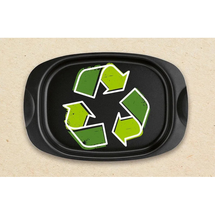 Tefal Форма для запікання La Recyclee, овальна, з ручками, 24х36см, алюміній, чорний