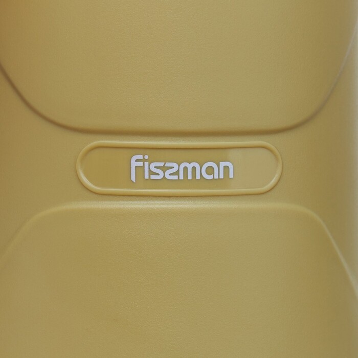 Термос Fissman 1000 мл, цвет зеленый пластиковый корпус со стеклянной колбой (19849)