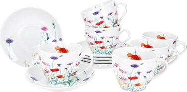 Кавові чашки з блюдцями для 6 осіб 190 мл MamboCat