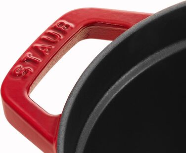 Чавунна жаровня/кокот STAUB, овальна 6,7 л, (37 см, вишнево-червона)