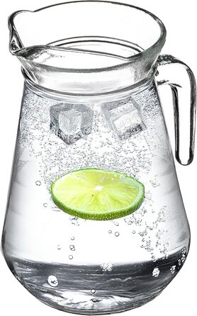 Скляний глечик з носиком та зручною ручкою 1,3 л KADAX