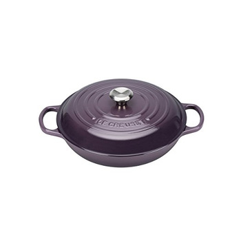 Сковорода-жаровня чавунна 30 см, фіолетовий Le Creuset