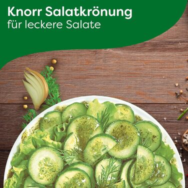 Заправка для салату Knorr з кроповими травами для смачної заправки для салату з натуральними інгредієнтами* 5 x 3 порції 15 кропових трав 9 г (75 упаковок)
