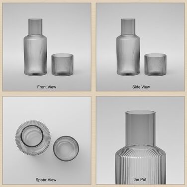 Набір скляної графіну з чашкою 1 л AOSEE