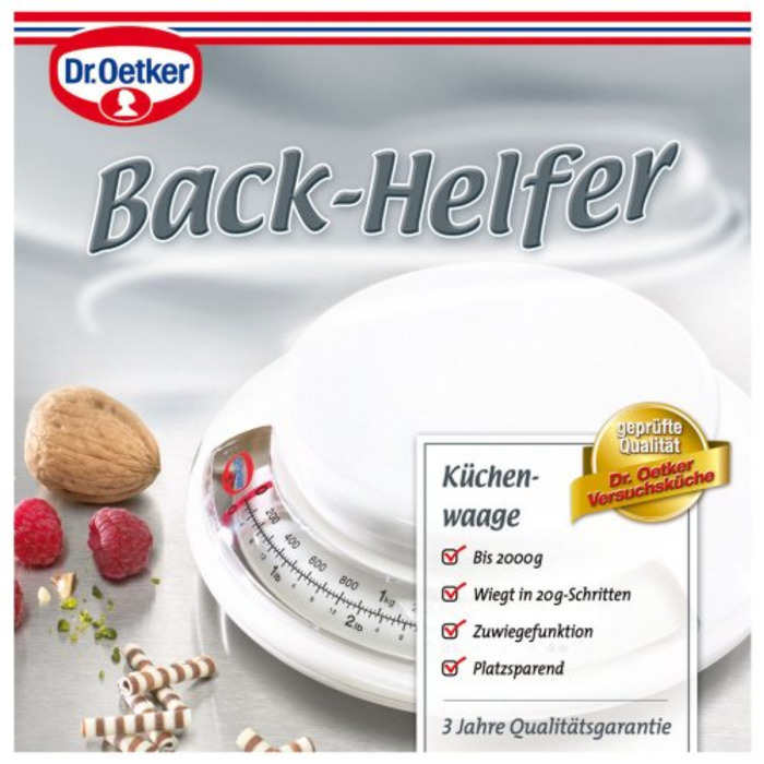 Весы кухонные механические Back - Helfer Dr. Oetker