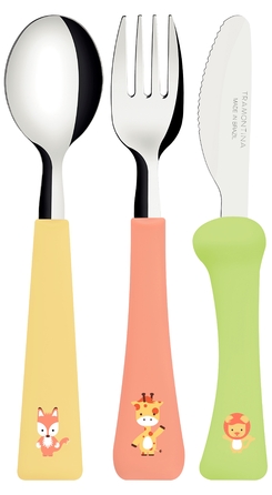 Детский набор столовых приборов Tramontina Baby Friends, 3 предмета (6710902)
