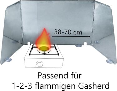 Универсальный ветрозащитный экран для кемпинговых плит Hummelladen