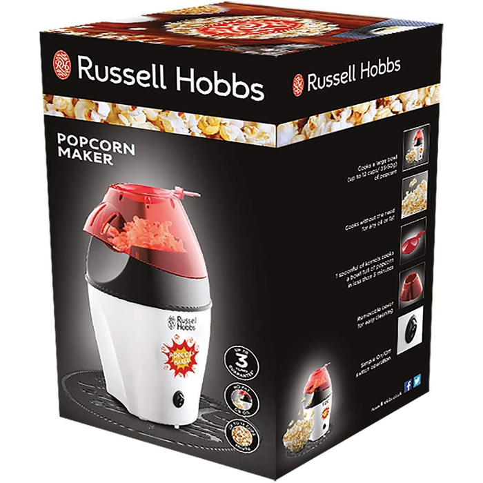 Машина для попкорну 1200 Вт Fiesta Russell Hobbs