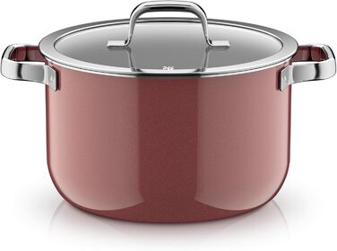 Каструля 24 см зі скляною кришкою, рожевий Fusiontec Mineral Pro WMF