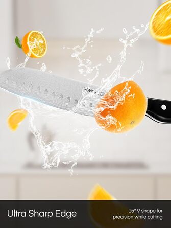 Набор кухонных ножей с самозаточным блоком FOHERE