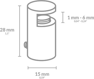 Кухонний фартух скляний 60 х 40 см Bilderwelten