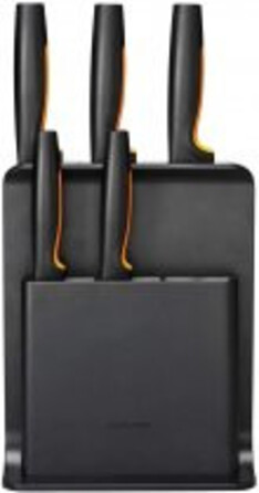 Набор ножей Fiskars Functional Form с черной подставкой 5 шт. (1057554)