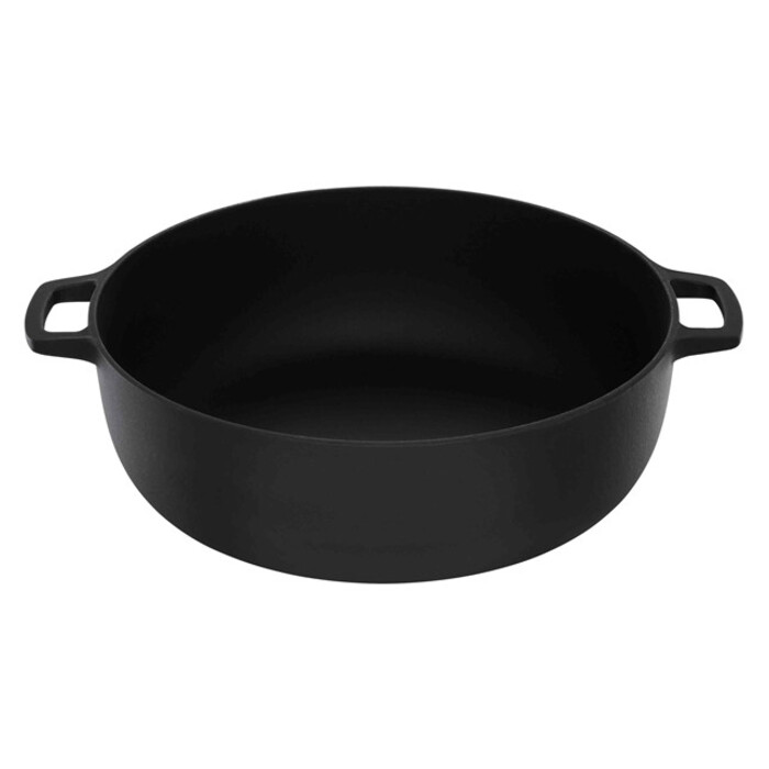 Каструля з кришкою чавунна Fiskars Norden Grill 6 л, 30 см (1066430)