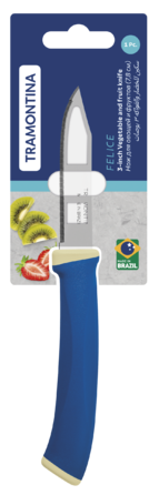 Нож для овощей Tramontina Felice blue, 78 мм (7096819)