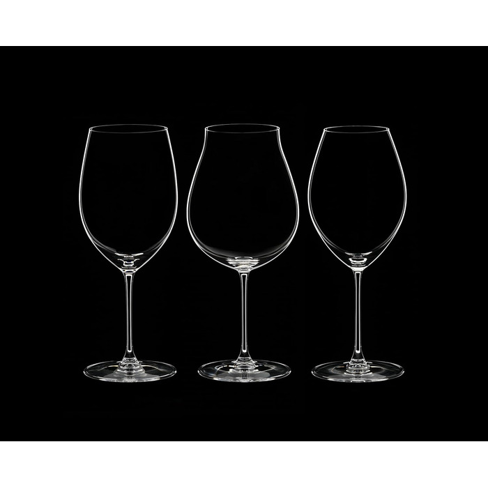 Набір келихів Riedel Veritas, кришталь, прозорий, 9.5 x 9.5 x 27.5 см, 3 шт. (1 упаковка)