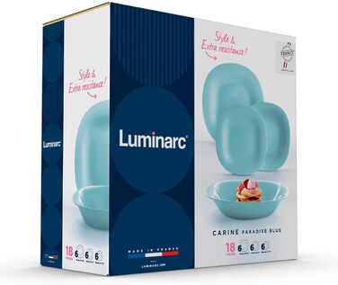 Сервіз Luminarc Carine Paradise Blue, 18 предметів (7046524)