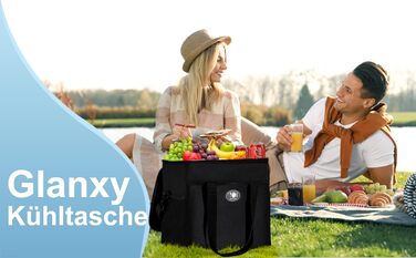 Термосумка 16 л чорна Glanxy