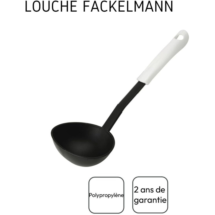 Половник 30 см, черно-белый Arcadalina Fackelmann