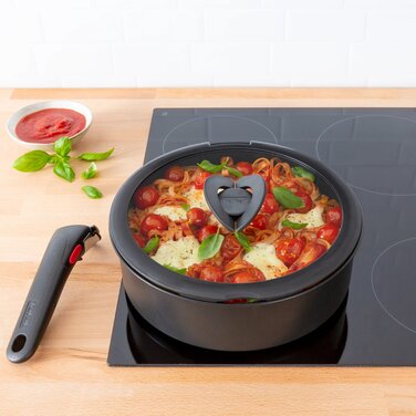 Tefal Кришка скляна Ingenio 26 см , скло, силікон