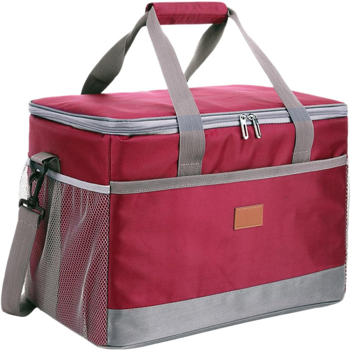 Термосумка для кемпинга 33 л бордовая Oxxggkao