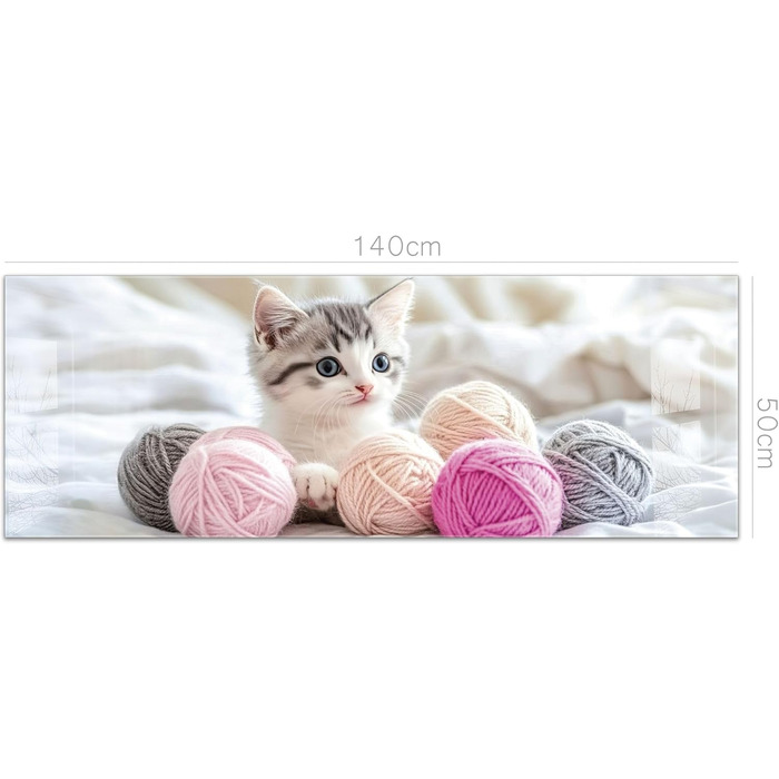 Кухонний фартух timalo зі скляним виглядом Акрилове скло 2 мм Бризкозахисна стіна для плити, скляний фартух, акрилові скляні стінові панелі, захисна панель для фартуха Бетонно-блакитно-сірий (140x50 см, 241- Коти)