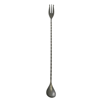 Барна ложка з вилкою, 32 см, Vintage Steel, GenWare РОЗПРОДАЖ!