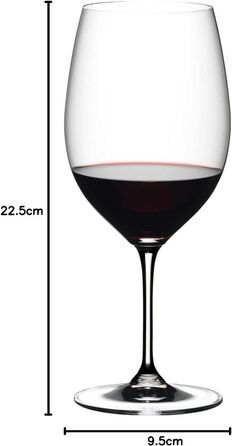 Келих для вина, Прозорий, Cabernet/Merlot/Bordeaux, 4 шт. (1 упаковка), 5416/0 Vinum
