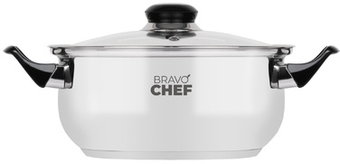 Кастрюля Bravo Chef 18 см (1.6 л) с бакелитовыми ручками (6811077)
