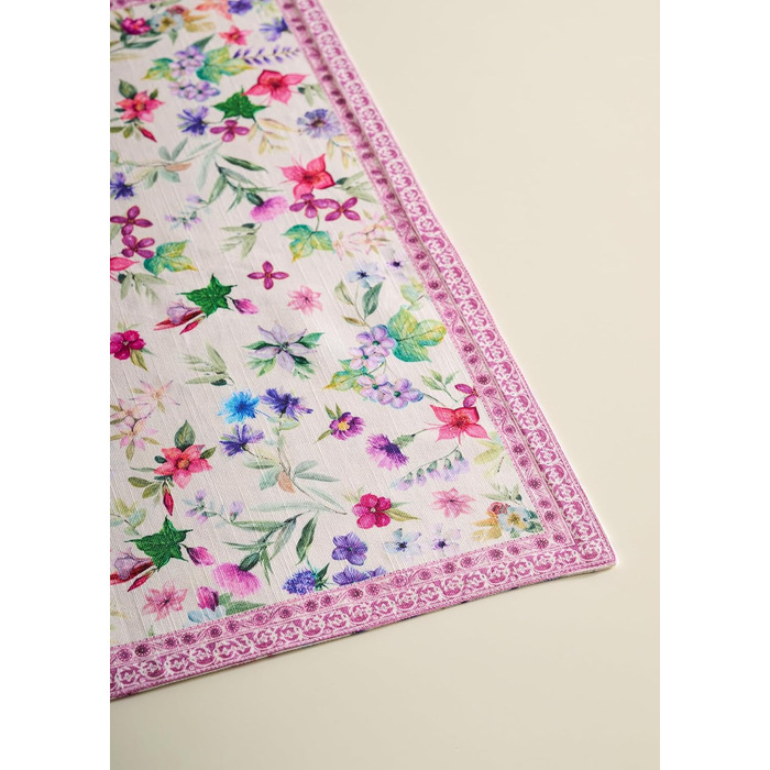 Бавовняні килимки для серветок, набір з 4 шт. , декоративні килимки для серветок, пасхальні килимки, що миються, для свят, вечерь, весни, літа (33 см x 48 см) (053 - Шардон), 39Hermine 100