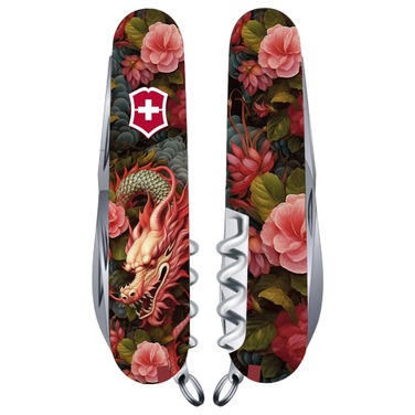 Нож Victorinox Spartan Zodiac 91мм/12funk/Китайский зеленый дракон