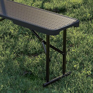 Набор из 3 предметов складной кемпинговый стол и 2 скамейки Outsunny