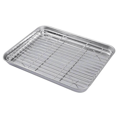 Поддон из нержавеющей стали с решеткой 31,5 x 2,8 x 24,5 см GRILLI 777628 Код: 013397