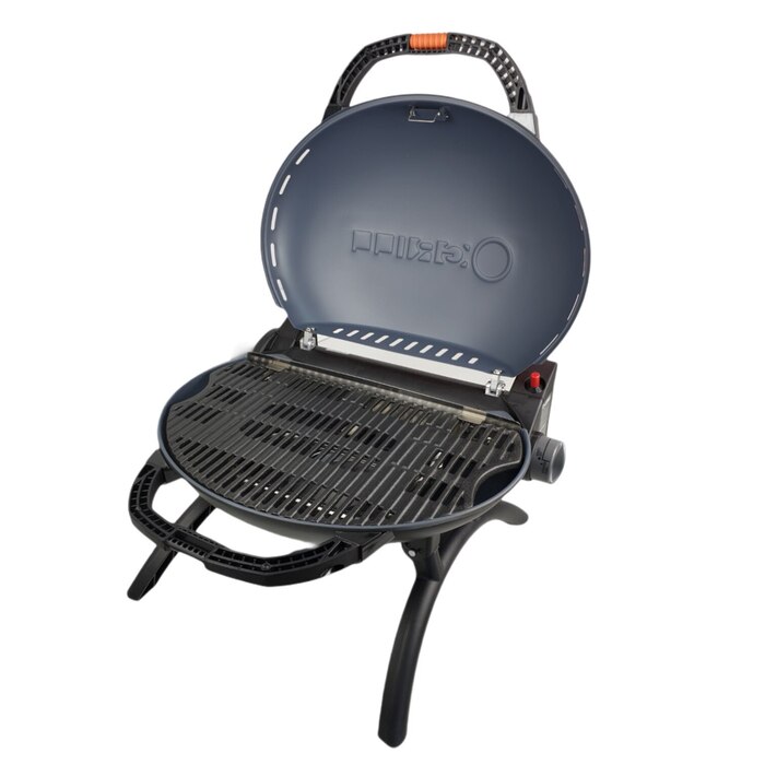 Портативный переносной газовый гриль O-GRILL 600T, серебро + шланг в подарок! Код: 009061