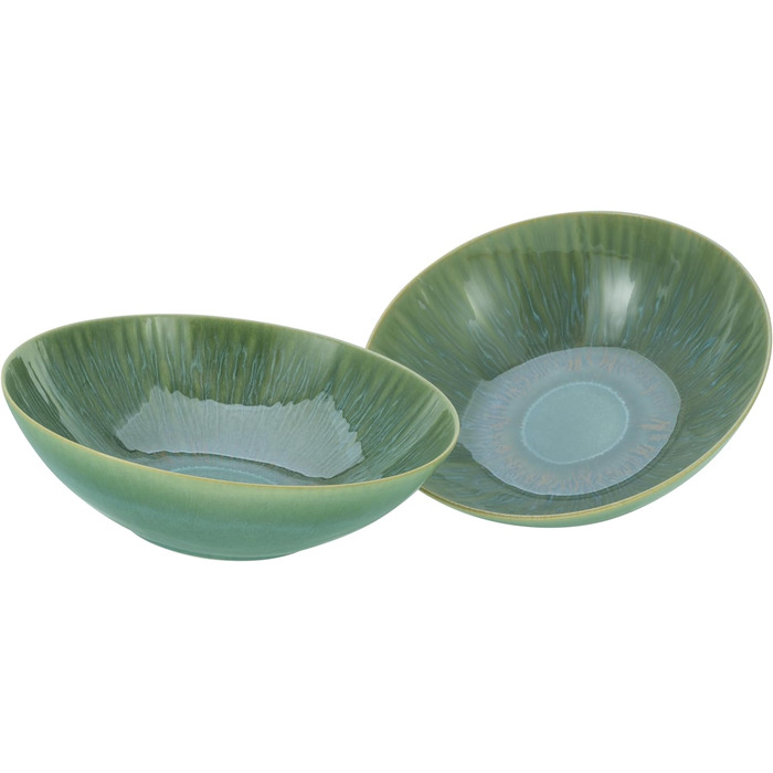 Серія Sea Breeze зелений, набір посуду, 18 предметів (набір мисок, зелений), 10688