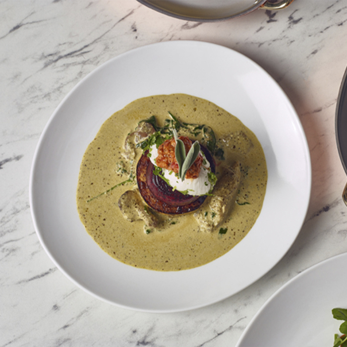 Тарелка 24.5 см, Incise Porcelain Soma, GenWare