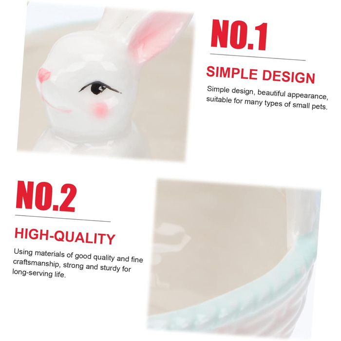 Керамічна декоративна фігурка зайчика до Великодня ABOOFAN