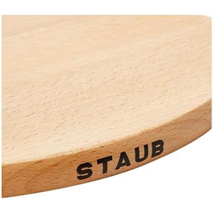 Подставка деревянная магнитная 21 см, овальная Staub