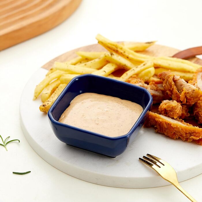 Набор из 6 керамических мисок для соусов 0,09 л, синий Swuut