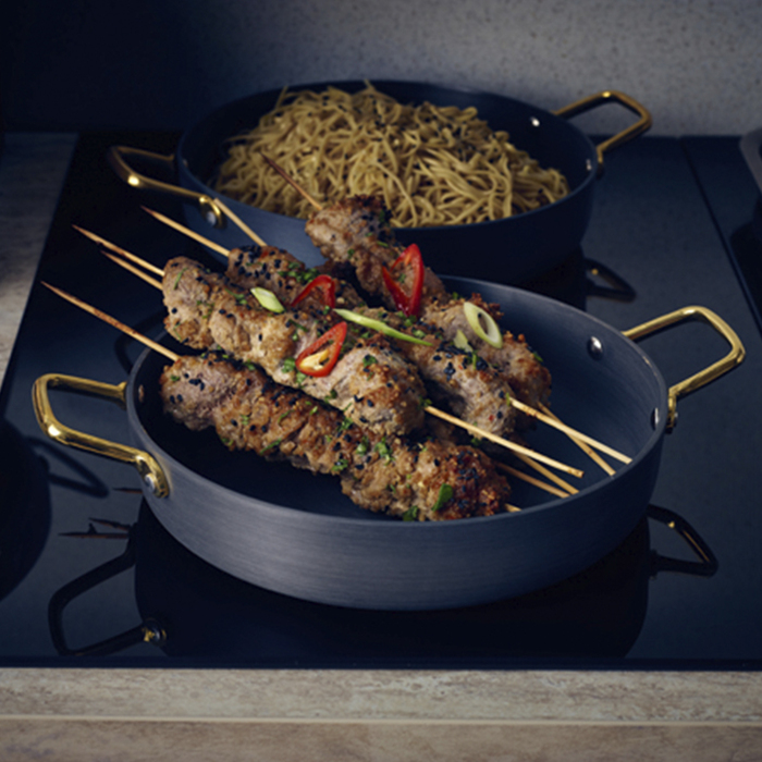 Сковородка для подачи 24*5.5 см, 1.9 л, круглая, алюминиевая, GenWare